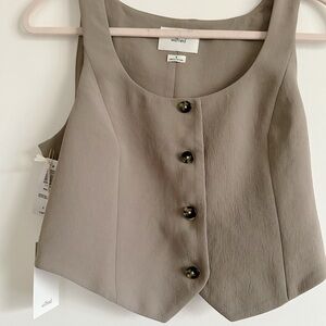 Aritzia Rocco Vest Modern Taupe